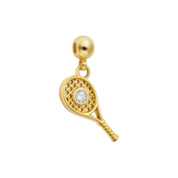 Tennis Charm, gold, WHO IS SHE