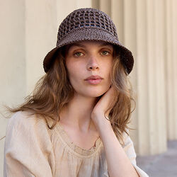 RAFFIA&nbsp;Hatt, taupe, Bella Ballou