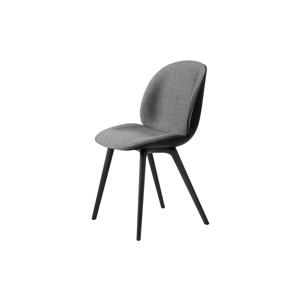 Beetle Dining Chair Front Upholstered, Remix 152/black, GUBI