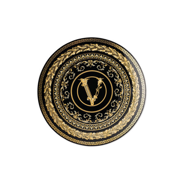 Plate 17 cm, virtus gala black, Rosenthal x Versace