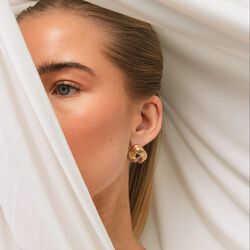 Knot Earrings, gull, WHO IS SHE