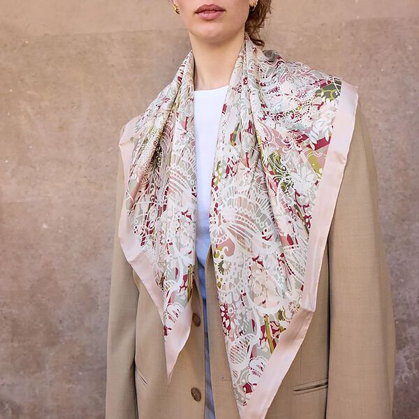 FUNKY&nbsp;LACE&nbsp;Skjerf, rosa, Bella Ballou