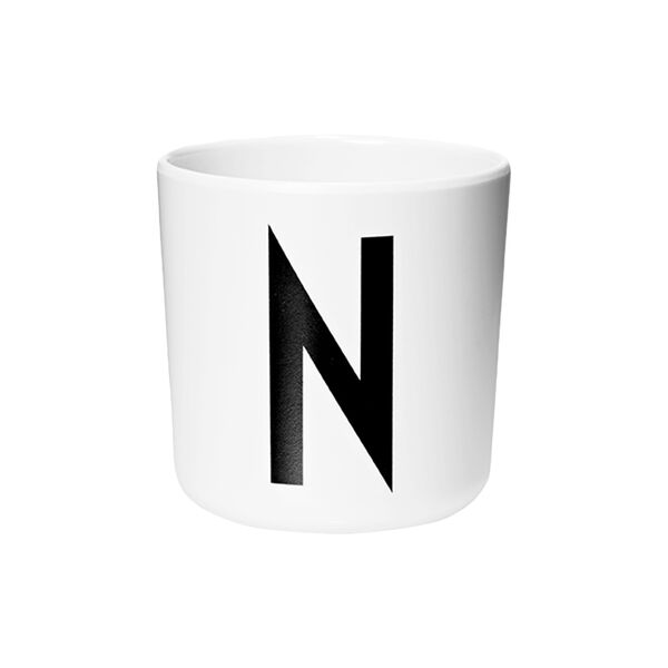 Arne Jacobsen porselenskopp, N, Design Letters
