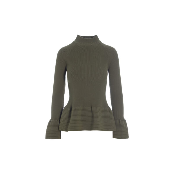 Saku ribbestrikket blusse, deep forest Saku ribbestrikket blusse, deep forest, BITTE KAI RAND