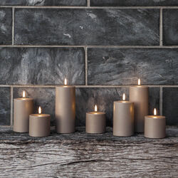 LED utendørs bloklys 15 cm, sandstein LED utendørs bloklys 15 cm, sandstein, Uyuni Lighting