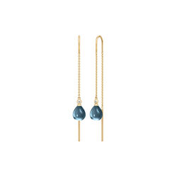 Tasha Chain &Oslash;reringer, gold/london blue, Julie Sandlau