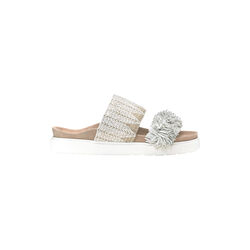 Raffia sandaler, white, Inuikii