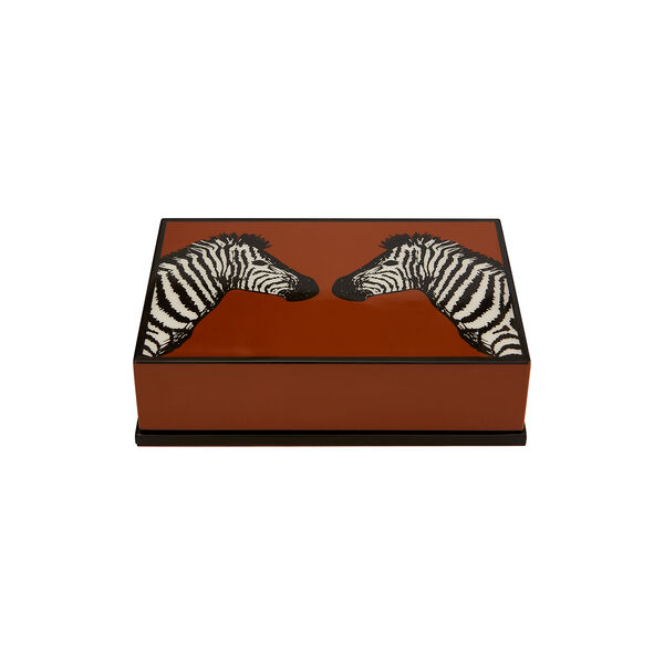 Zebras Lacquer Card Set, brun Zebras Lacquer Card Set, brun, Jonathan Adler
