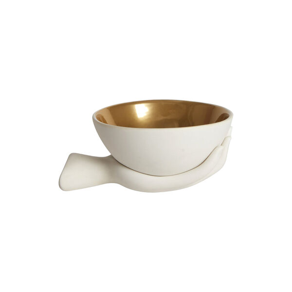 Eve sk&aring;l, white/gold, Jonathan Adler