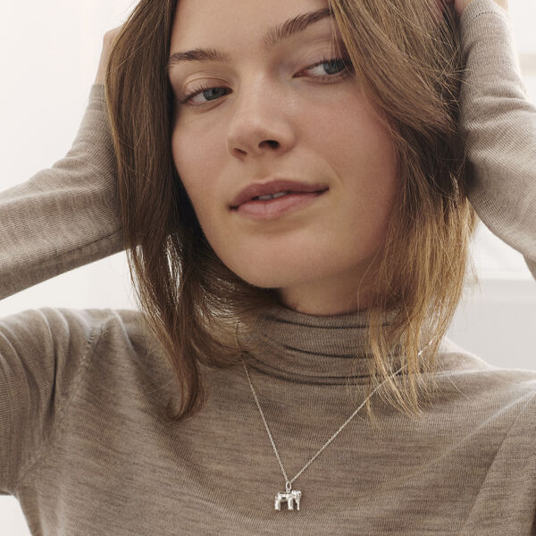 Elefanten i s&oslash;lv med kjede, Kay Bojesen Jewelry