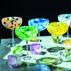 Swirl - champagneglass, brun, Magnor