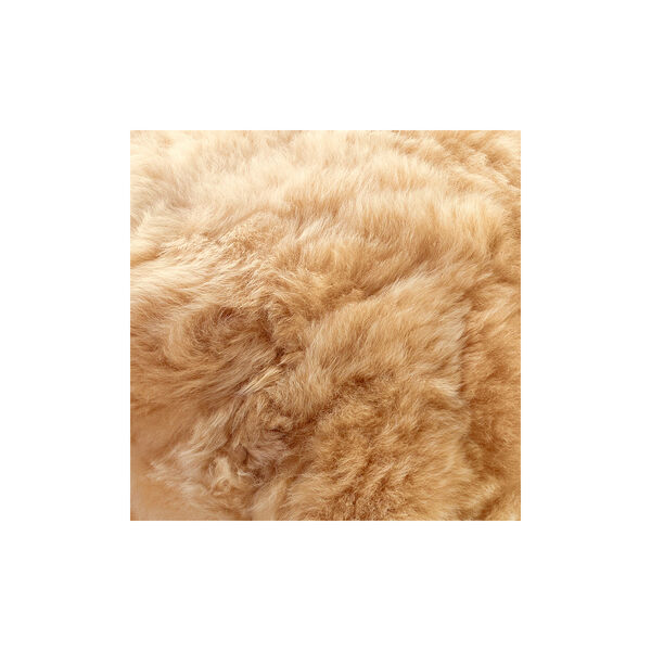 NUBE pute med royal alpakka p&aring; begge sider, champagne, WEICH Couture Alpaca