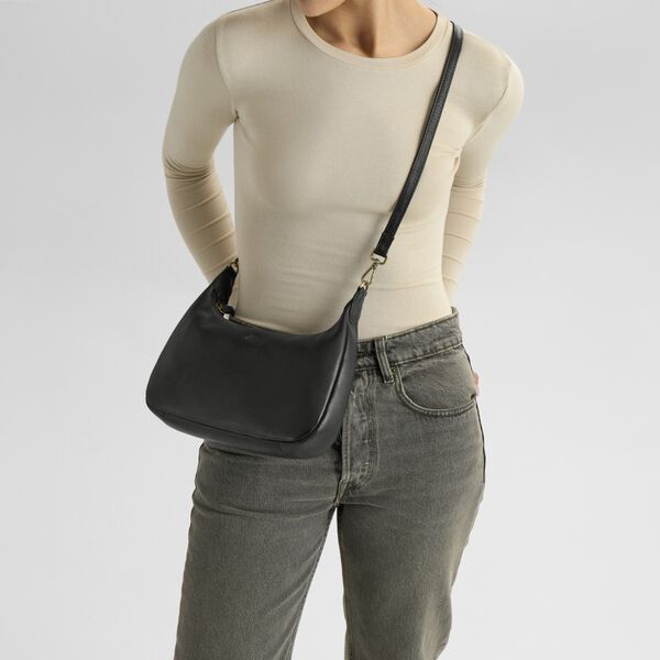 HaydenMBG Crossb. Bag Soft V., black w/br. gold, Markberg