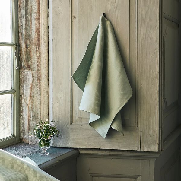 Easter kj&oslash;kkenh&aring;ndkle, light green, Georg Jensen Damask
