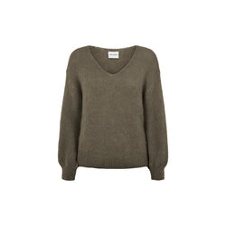 Milana LS Alpaca Pullover, dark taupe, Americandreams