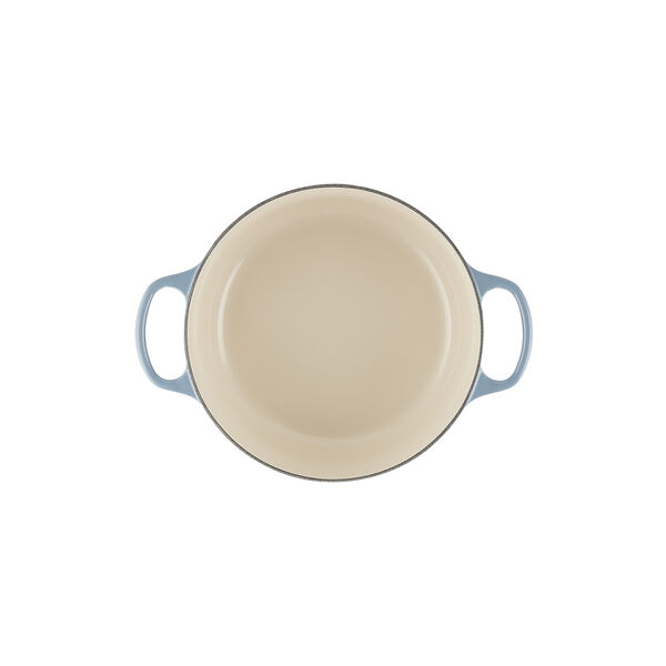 Signature st&oslash;pejern rund gryte &Oslash; 26 cm, chambray, Le Creuset