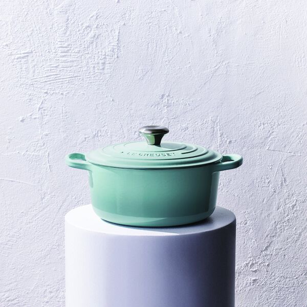 Signature st&oslash;pejern rund gryte &Oslash; 20 cm, havsalt, Le Creuset