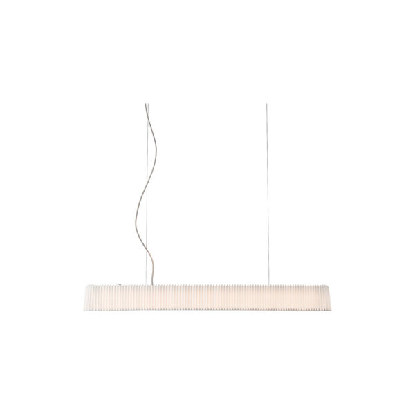 LK 189SS Long Pleat pendel med standardskjerm, rustfritt st&aring;l, LE KLINT
