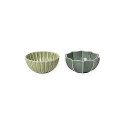 Samsurium Mini Bowls set of 2, wasabi & spruce
