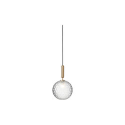 Miira 1 Large Pendant, brass/optic clear, Nuura