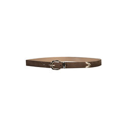 Suede Metal Tip Belt, deep brown, Gant