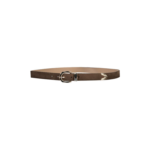 Suede Metal Tip Belt, deep brown, Gant