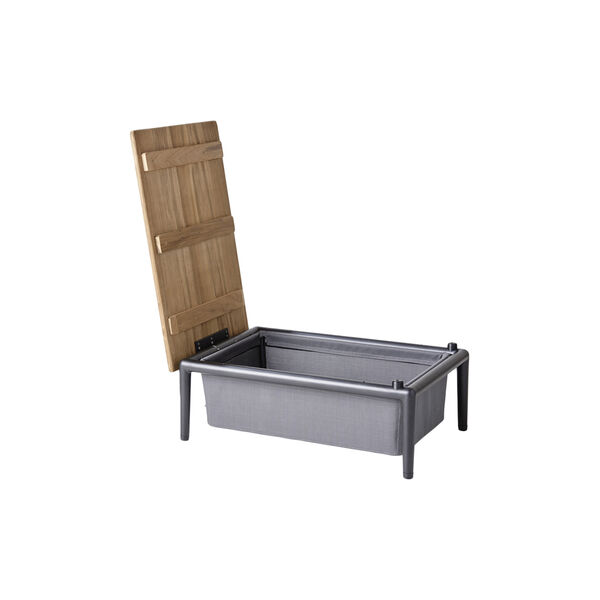 Conic Box bord, light grey, Cane-line