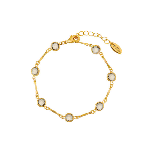 Grey Crystal & Bar Link armb&aring;nd, Orelia