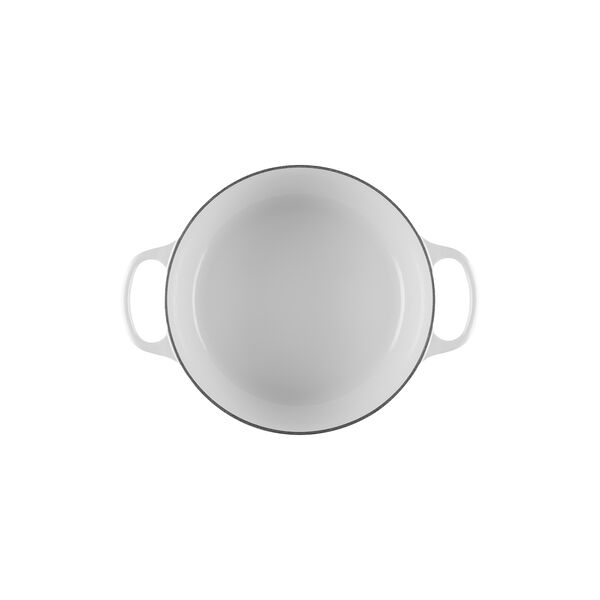 Signature st&oslash;pejern rund gryte &Oslash; 24 cm, white, Le Creuset