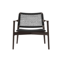 Vipp488 Cabin loungestol, sort/m&oslash;rkbeiset eik, Vipp