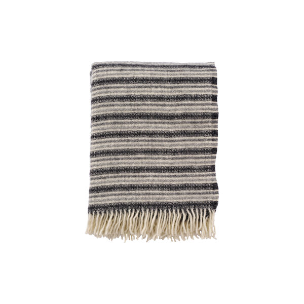 Frida pledd, dark grey Frida pledd, dark grey, Klippan Yllefabrik