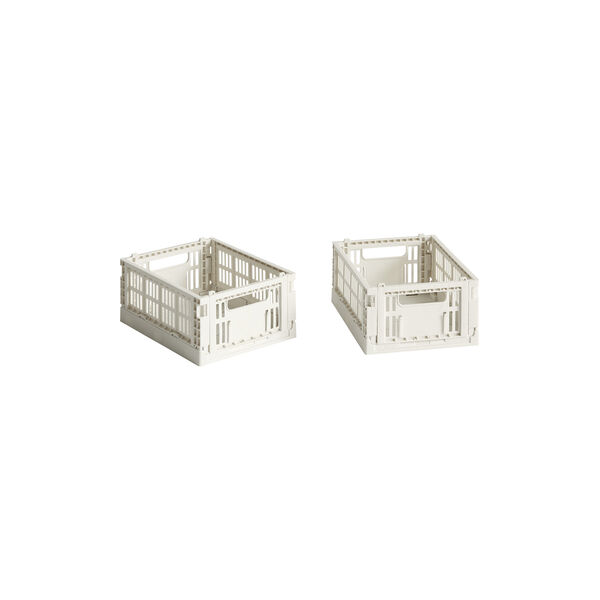 Colour Crate Mini sett med 2 stk., off-white, HAY