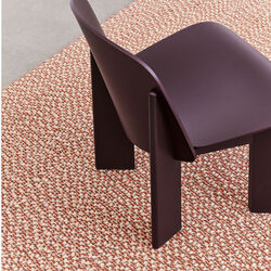 Chisel Lounge Chair, dark bordeaux lacquered beech, HAY