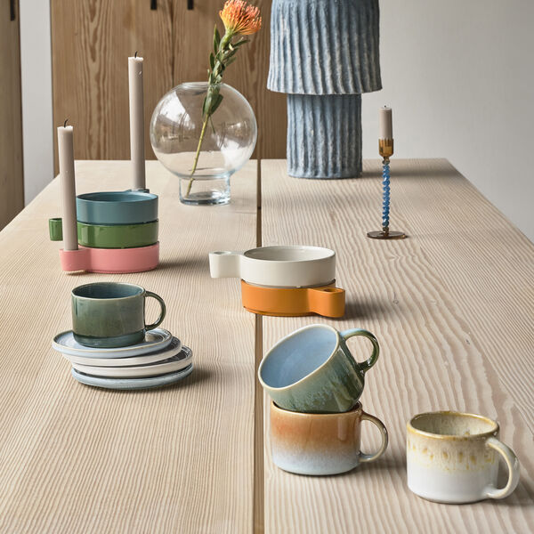 Styles espressokopp 2 stk., grønn/blå, Villa Collection