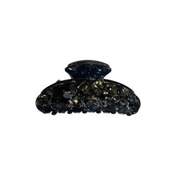 Flower & Butterfly H&aring;rklemme, black, DARK department