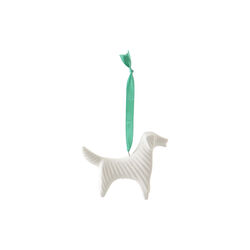 Golden Retriever Ornament, hvit, Jonathan Adler