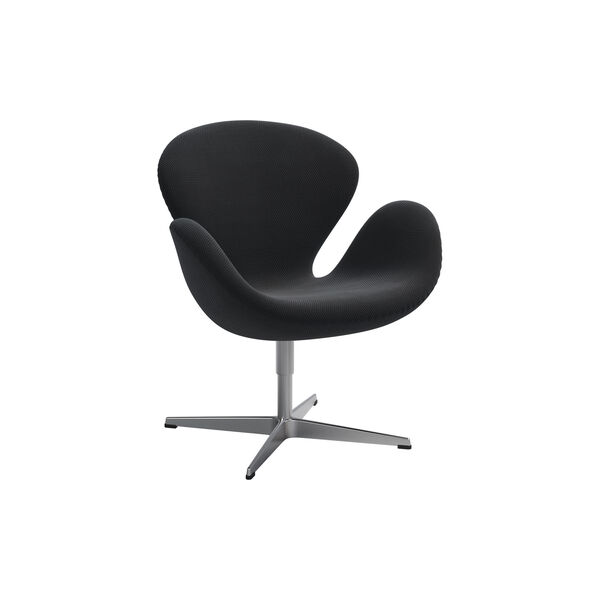 Swan&trade; 3320 Lounge Chair, black/grey 0198, Fritz Hansen