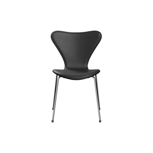 Series 7™ 3107 Front Upholstered Chair, Essential black Series 7™ 3107 Front Upholstered Chair, Essential black, Fritz Hansen