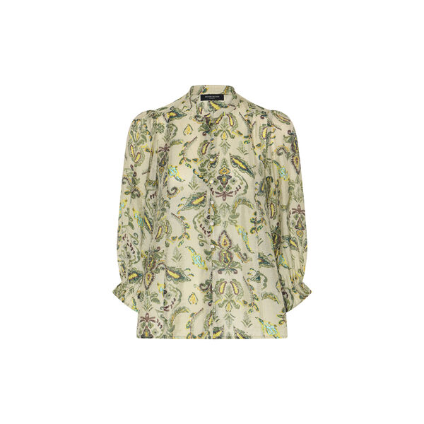 DuscleBBVivana shirt, multi green print, Bruuns Bazaar