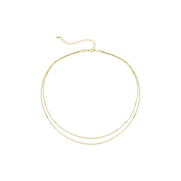 Nova Double Necklace, gold, Nila Noor