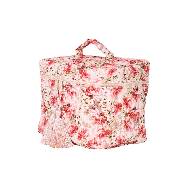 Beauty Bag Linen, vintage flowers, byTiMo