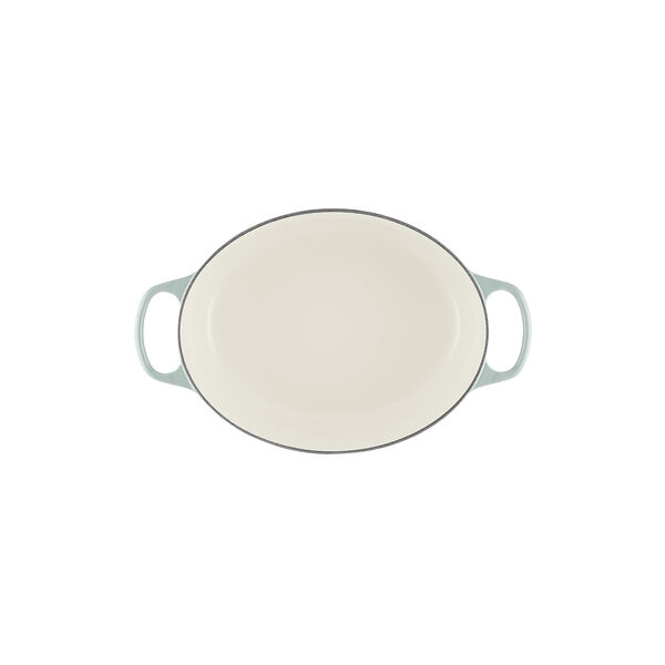 Signature st&oslash;pejern oval gryte &Oslash; 31 cm, sea salt, Le Creuset