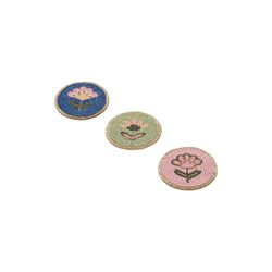 Glassbrikke med blomst, multicolor, Enzo de Gasperi