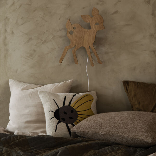 My Deer vegglampe, oljet eik, Ferm Living Kids