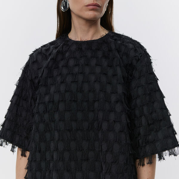 Nori Abstract Fringes, black, DAY Birger ét Mikkelsen