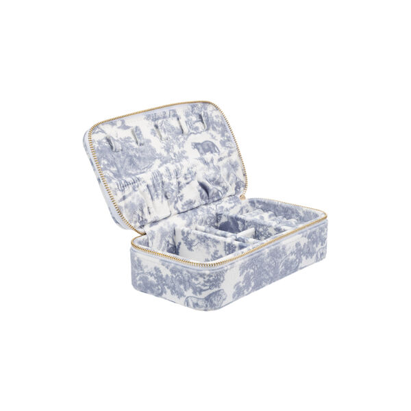 Velvet Jewellery Box, country blue savannah pattern, DARK department