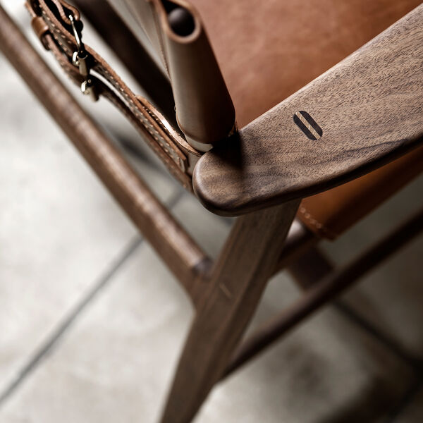 BM1106 Huntsman chair, oljet valn&oslash;tt/konjakk, Carl Hansen & S&oslash;n