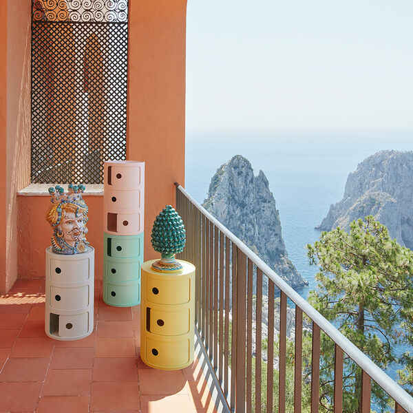 COMPONIBILI BIO 3 ELEMENTI oppbevaringsbord, cream, Kartell