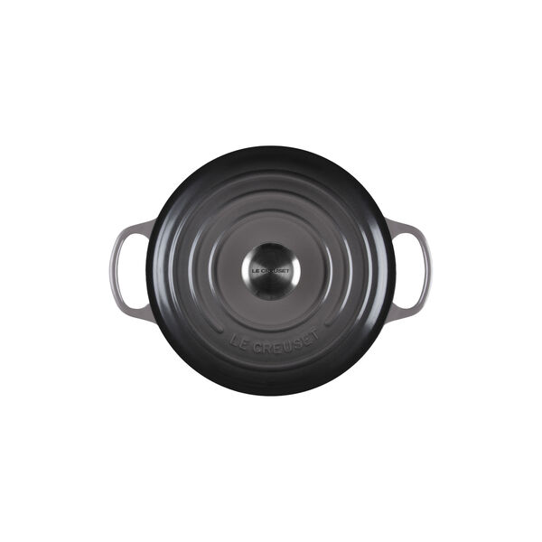 Signature st&oslash;pejern rund gryte &Oslash; 24 cm, flint, Le Creuset