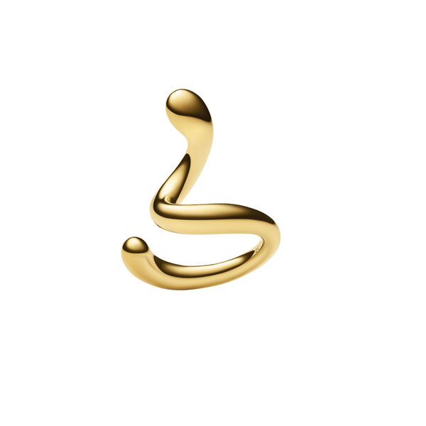 Coil Whirl Ear Cuff H&oslash;yre, Gull, Maria Black